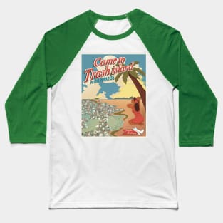 Trash Island Baseball T-Shirt